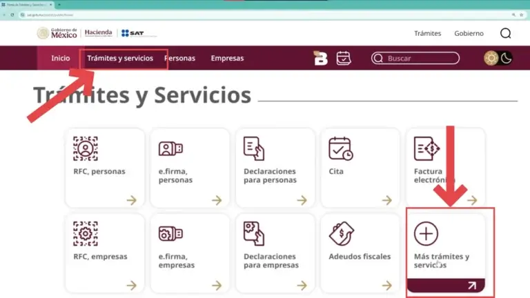 Entra en la portal del SAT 