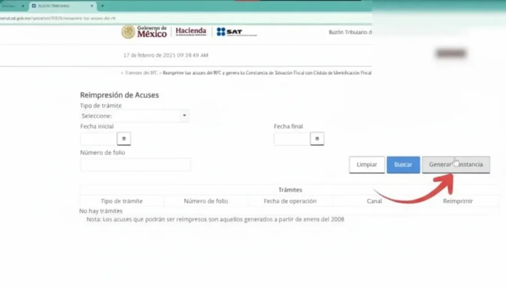 Generar un registro