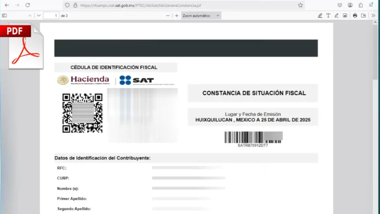 descargar el certificado en formato PDF
